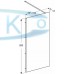 Душевая стенка Kolo Geo 100 Reflex прозрачное стекло (560.139.00.3)