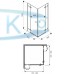 Душевая кабина Kolo Next 90х90 прозрачное стекло (HKDF90222003)