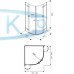 Душевая кабина Kolo Next 90х90 прозрачное стекло (HKPF90222003)