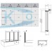 Штора для ванн Ravak VS3-130 сатин прозрачное (795V0U00Z1)