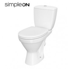 Унитаз-компакт Cersanit Cersania Simpleon 011 с сиденьем Delfi/Moduo Slim WRAP из дюропласта