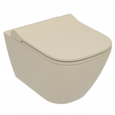 Подвесной унитаз Volle Solo Rimless капучино матовыйс медленнопадающим сиденьем (13-55-111Capp) Подвесной унитаз Volle Solo Rimless капучино матовыйс медленнопадающим сиденьем (13-55-111Capp)